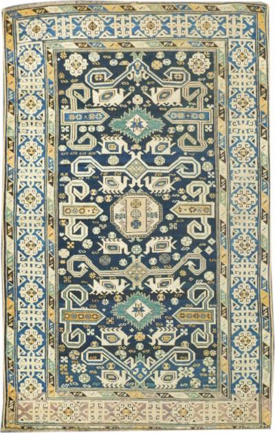 Antique Perpedil Rug 3 11 x 6 3 