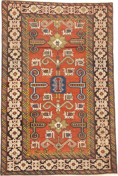 Antique Perpedil Rug 3 5 x 5 3 