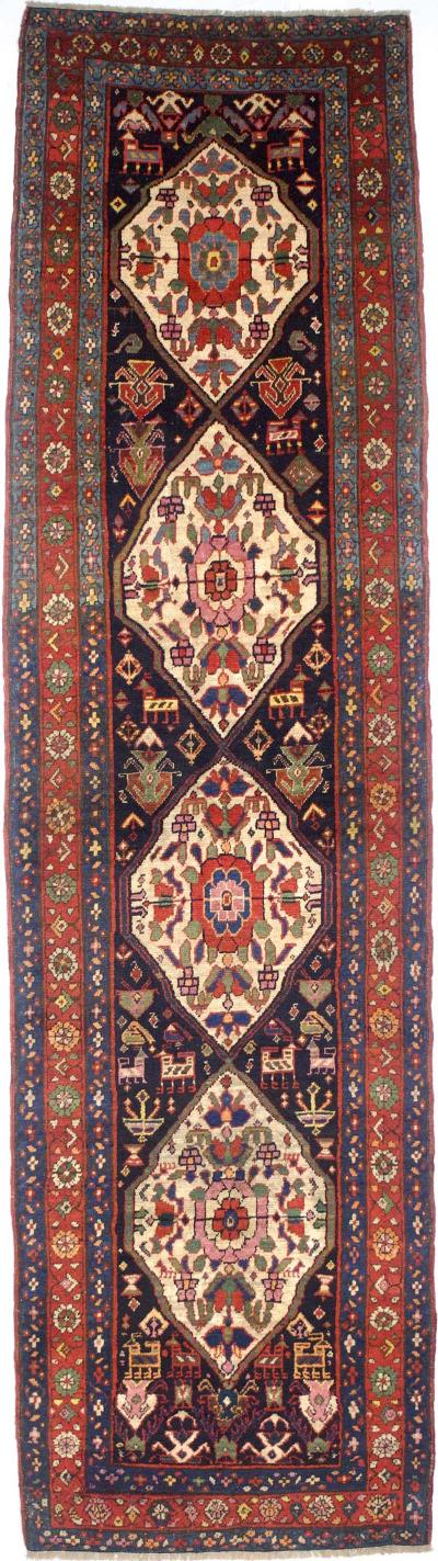 Antique Persian Bakhshayesh Long Rug 32 x 12 x 0