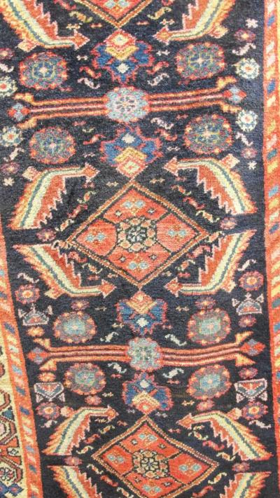 Antique Persian Bakhtiari Runner 33 x 109 c 1900s