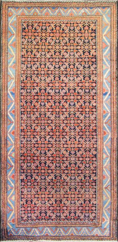 Antique Persian Baktiari Carpet Runner Galley Size 5 x 108 