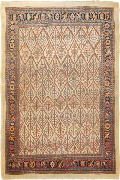 Antique Persian Bidjar Rug 7 9 x 11 2 