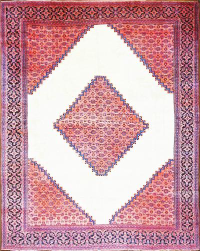 Antique Persian Dorosch Serapi Design Carpet