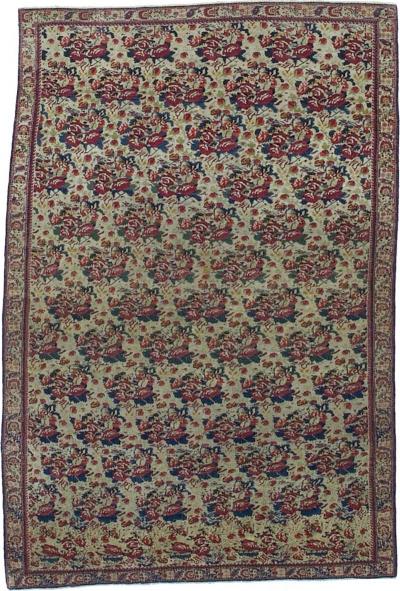 Antique Persian Farahan Rug 4 x 4 x 6 x 5 