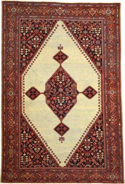 Antique Persian Farahan Rug 46 x 68 