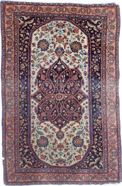 Antique Persian Farahan Sarouk Rug 4 2 x 6 6 