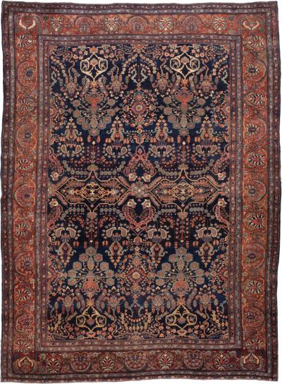 Antique Persian Farahan Sarouk Rug 8 10 x 12 2 
