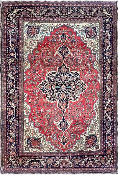 Antique Persian Feraghan Sarouk Carpet Most Beautiful