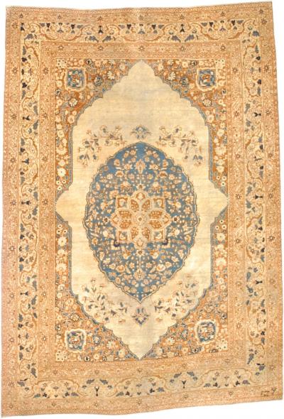 Antique Persian Haji Jalili Tabriz Rug 3 10 x 5 7 
