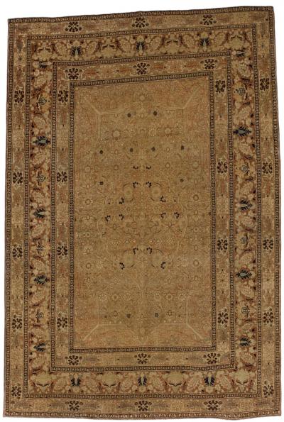 Antique Persian Haji Jalili Tabriz Rug 4 5 x 6 6 