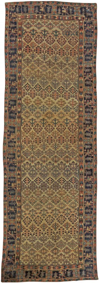 Antique Persian Hamadan Rug Size Adjusted 