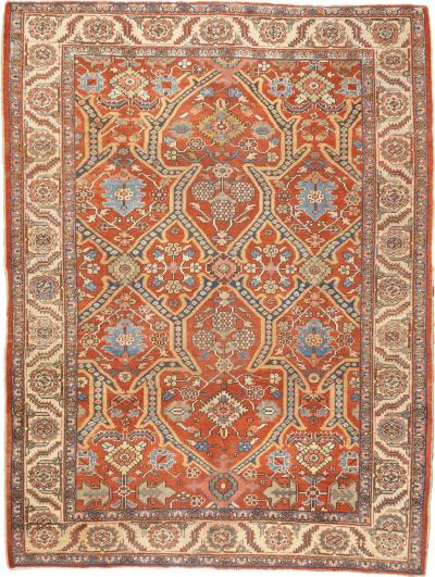 Antique Persian Heriz Rug 7 9 x 10 5 