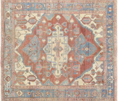 Antique Persian Heriz Rug 95 x 106 