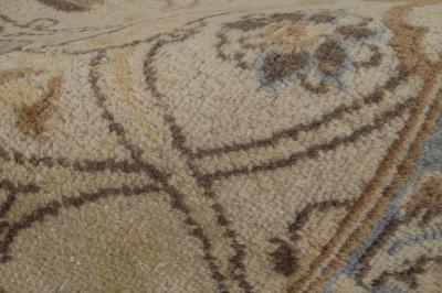 Antique Persian Kashan Botanic Rug