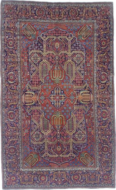 Antique Persian Kashan Rug 44 x 72 