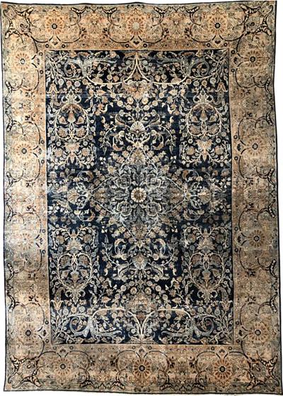 Antique Persian Kashan Rug