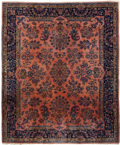 Antique Persian Kashan Rug 81 x 100 
