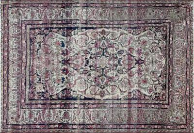 Antique Persian Kermanshah Laver Carpet c 1880s Extremally Fine