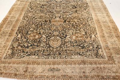 Antique Persian Khorassan Handmade Wool Rug