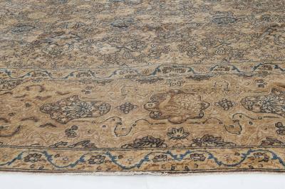 Antique Persian Kirman Botanic Handmade Wool Rug