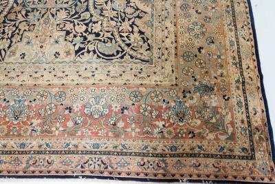Antique Persian Kirman Handmade Wool Carpet