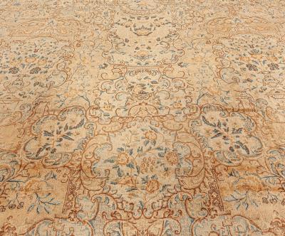 Antique Persian Kirman Handmade Wool Rug