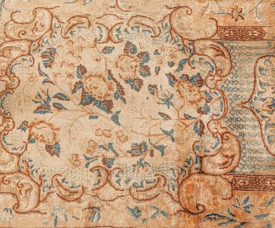 Antique Persian Kirman Handmade Wool Rug