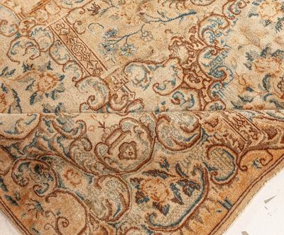 Antique Persian Kirman Handmade Wool Rug