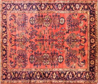 Antique Persian Lilihan Rug