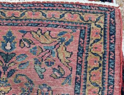 Antique Persian Lilihan Rug c 1920s