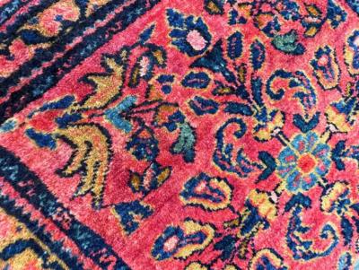 Antique Persian Lilihan Rug c 1920s