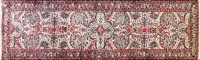 Antique Persian Lilihan Sarouk Runner Ivory Color 28 x 98 