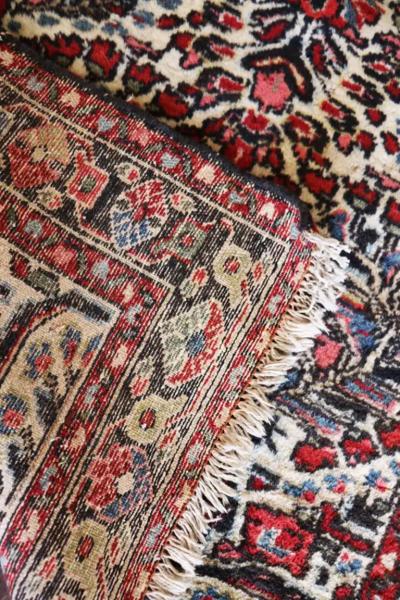 Antique Persian Lilihan Sarouk Runner Ivory Color 28 x 98 