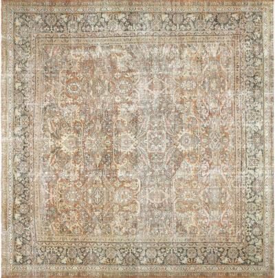 Antique Persian Mahal Rug 105 x 103 