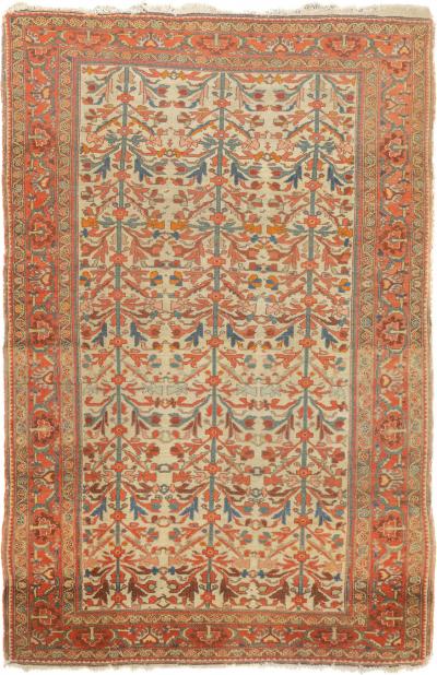 Antique Persian Malayer Rug 4 4 x 6 8 