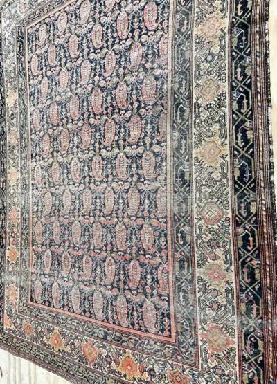 Antique Persian Melayer Botheh Rug