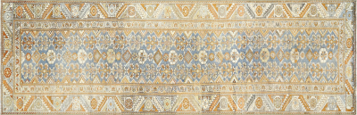 Antique Persian Melayer Runner 34 x 102 