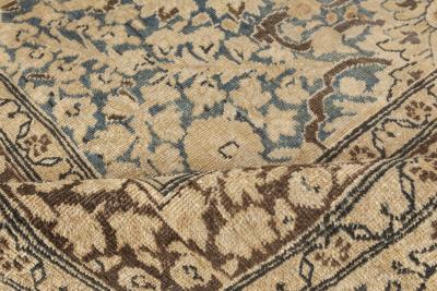 Antique Persian Meshad Handmade Wool Rug