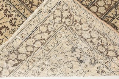 Antique Persian Meshad Handmade Wool Rug