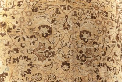 Antique Persian Meshad Handmade Wool Rug