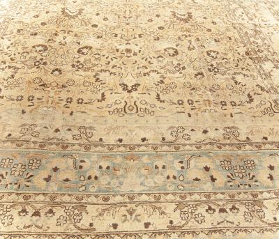 Antique Persian Meshad Handmade Wool Rug