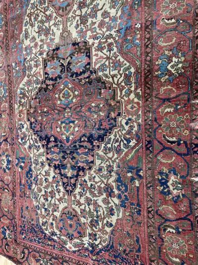 Antique Persian Mission Melayer Rug AS IS c 1880