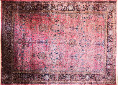 Antique Persian Mohajeran Sarouk Carpet 118 x 163 