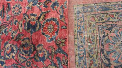 Antique Persian Mohajeran Sarouk Carpet 118 x 163 