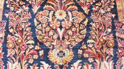 Antique Persian Mohajeran Sarouk Rug