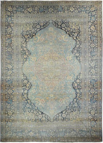 Antique Persian Mohtasham Kashan Rug 7 3 x 10 6 