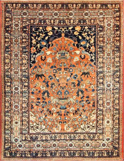 Antique Persian Persian Tabriz Rug