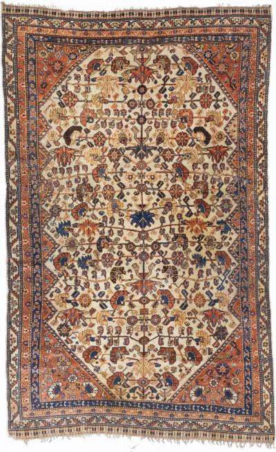 Antique Persian Qashqai Rug 4 x 0 x 6 x 6
