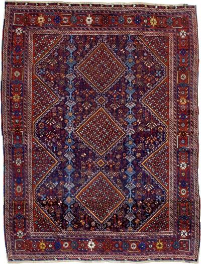 Antique Persian Qashqai Rug 5 x 4 x 7 x 1