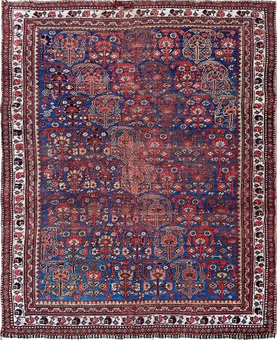 Antique Persian Qashqai Rug As Is